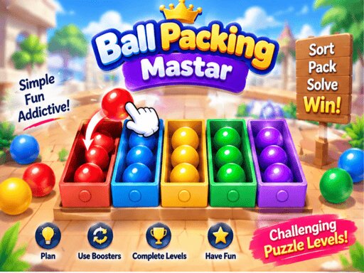 Ball Packing Master Puzzle &ndash; Fill Box