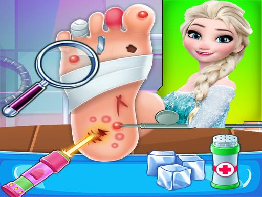 elsa foot doctor game