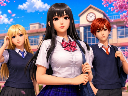 High School Girls Classroom Life