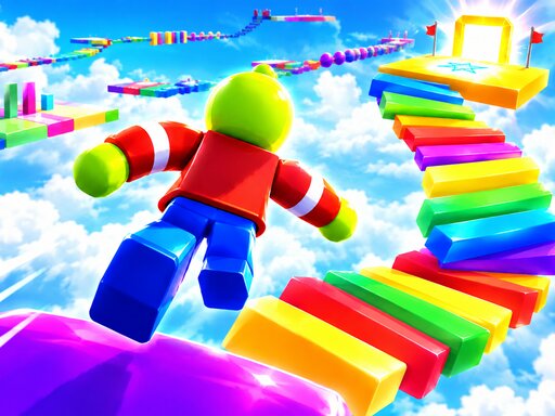 Mega Noob Sky Obby: 50 Stages