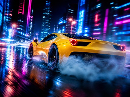 Neon City Drift Racing